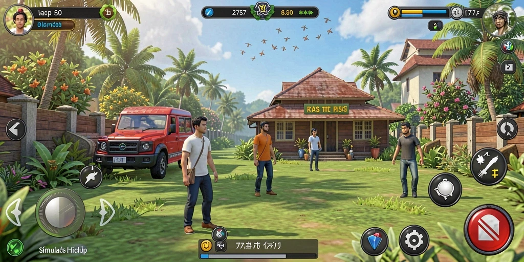 Tampilan gameplay interaktif dalam 2757 yang seru dan mendebarkan.