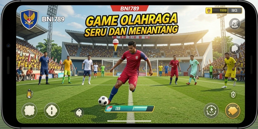 Tampilan gameplay BNI789 yang menegangkan dan penuh aksi olahraga.