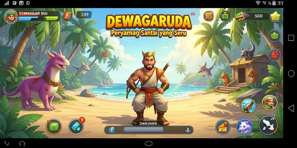 Tampilan menakjubkan dari gameplay DEWAGARUDA yang seru.