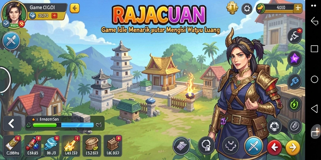 Tampilan gameplay RAJACUAN yang menarik dan seru.