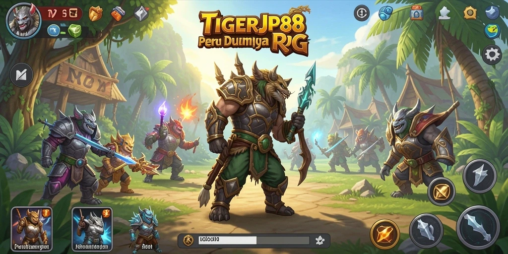 Tampilan gameplay menarik dari TIGERJP88 dalam suasana RPG.